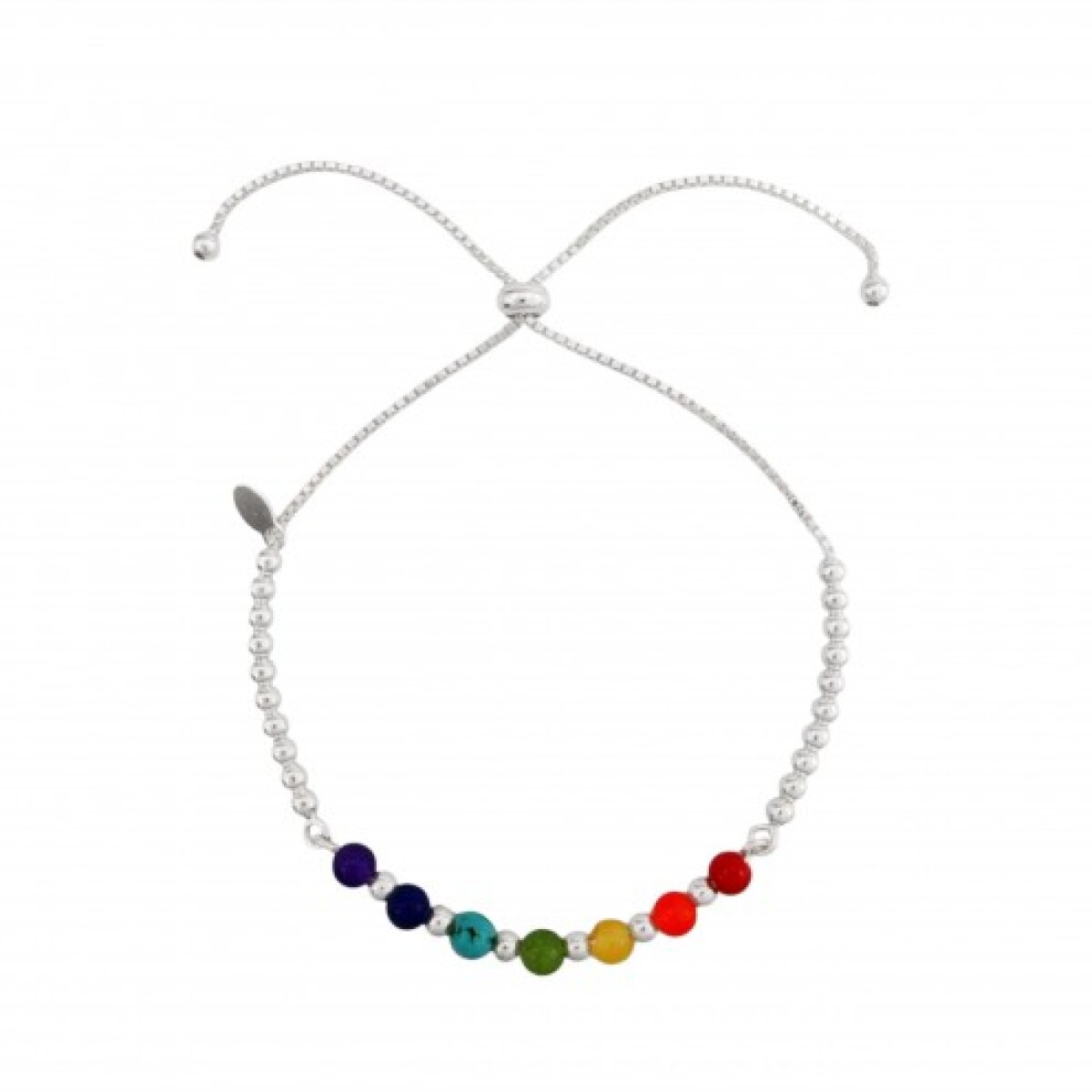 Pulsera de plata 925, CHAKRAS. 