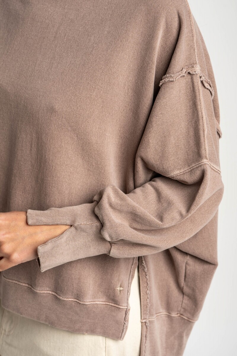 Sweater Lavado Rosa Viejo