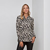 Camisa Animal Print NEGRO/BEIGE