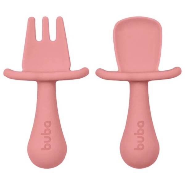 Set x2 cubiertos entrenamiento tope BUBA rosa