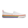 Canvas Rainbow Webbing - Hombre White