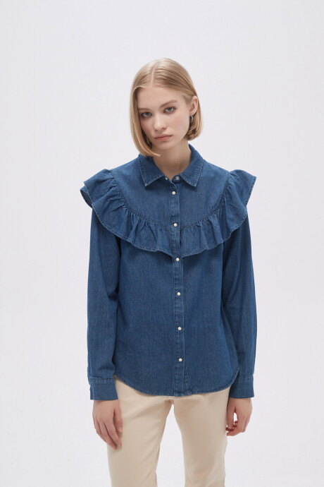 Camisa Dola Azul Medio