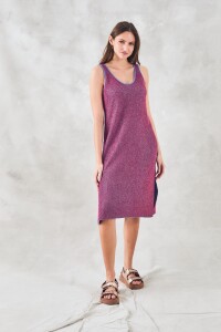 Vestido Lurex Reversible Multi