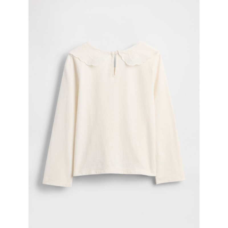 K2W HEART COLLAR TOP IVORY FROST