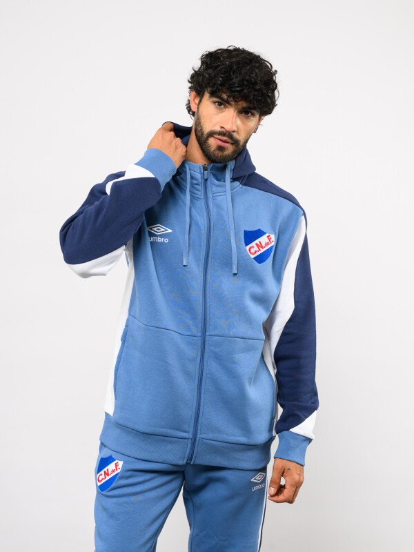 Campera Grav Nacional Hombre PAzul Marino, Blanco