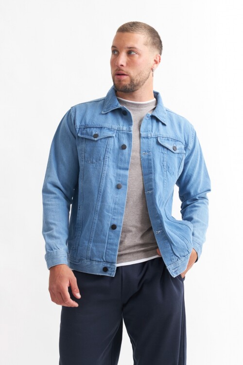 Campera de jean - UNISEX JEAN CLARO