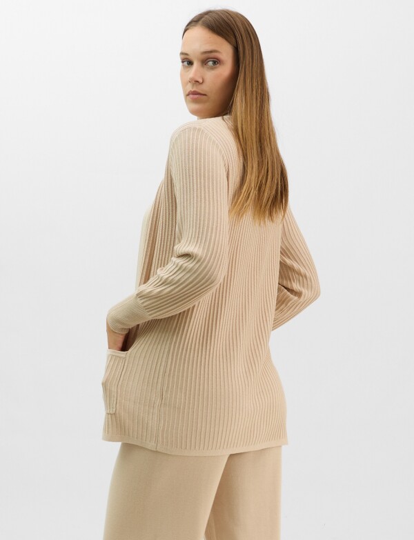 Cardigan Abierto BEIGE