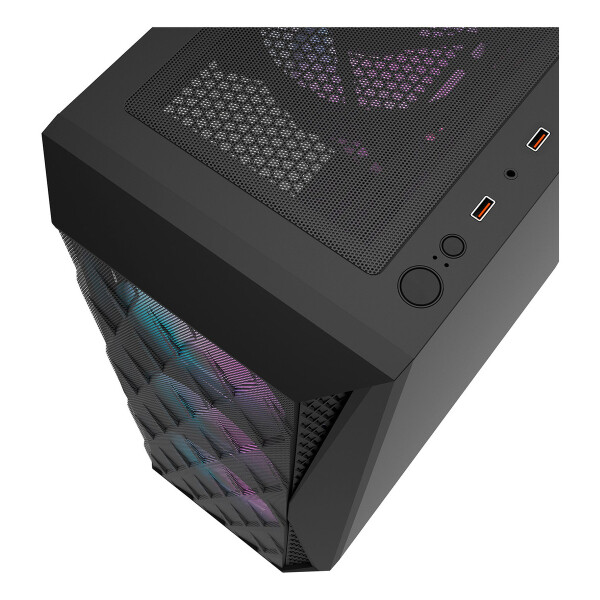 Gabinete Gamer Darkflash 352 Lateral Vidrio Templado Variante Color NEGRO