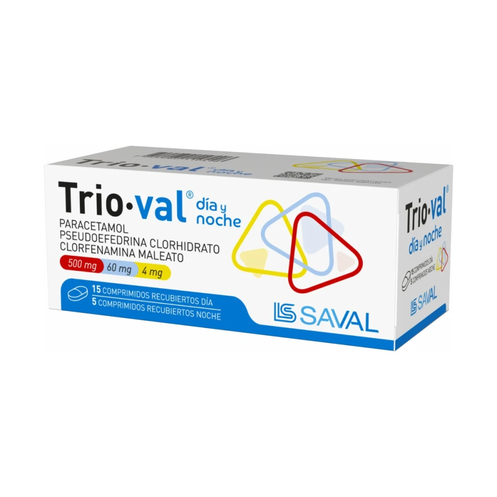 TRIO-VAL DIA Y NOCHE CJ X 20 COMPRIMIDOS