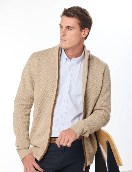 CAMPERA TEJIDO GRUESO Beige