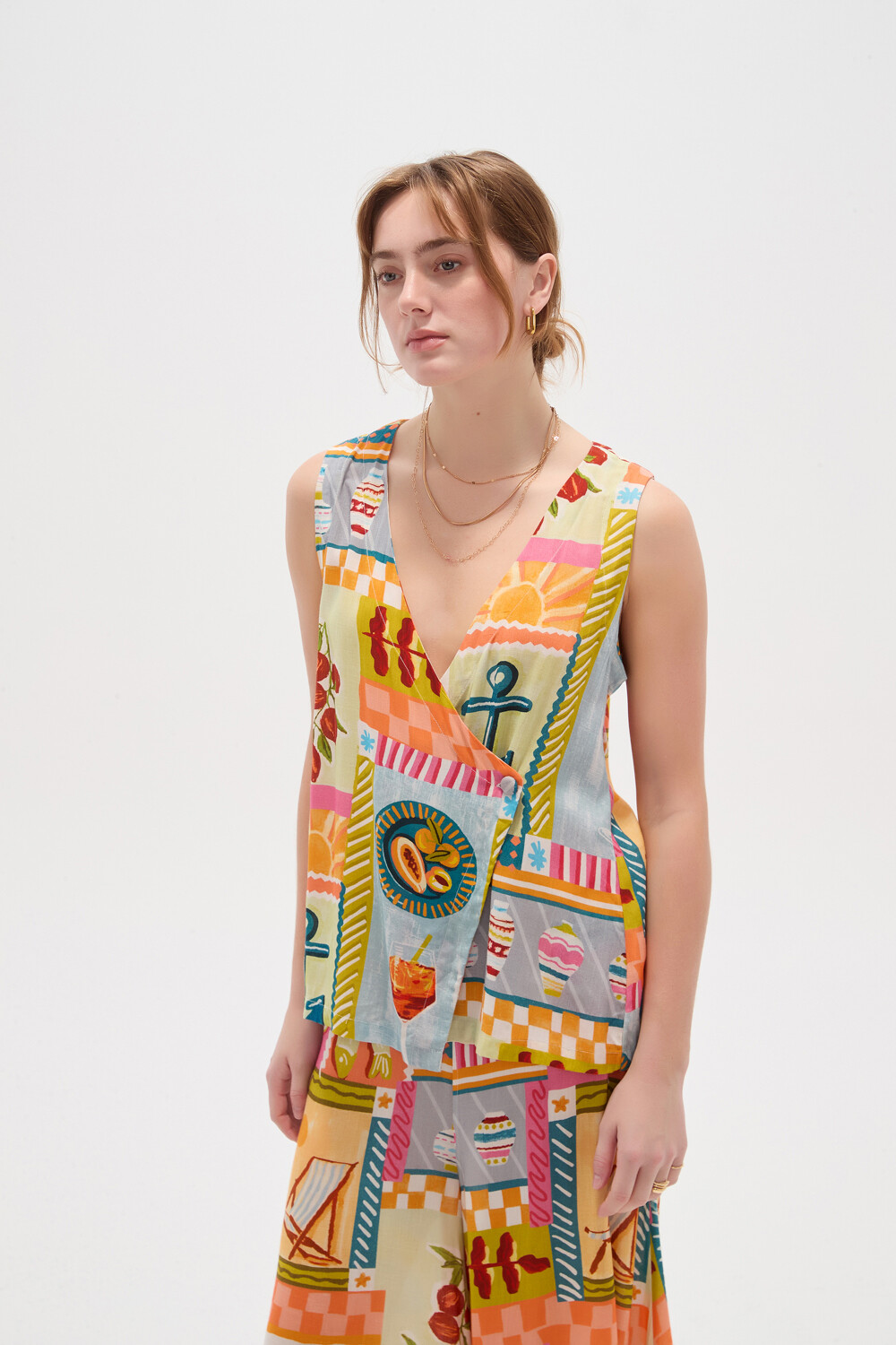 Chaleco Arvon Estampado 1