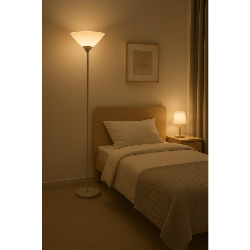 Lampara De Pie Moderna Minimalista Quebec Led Blanco