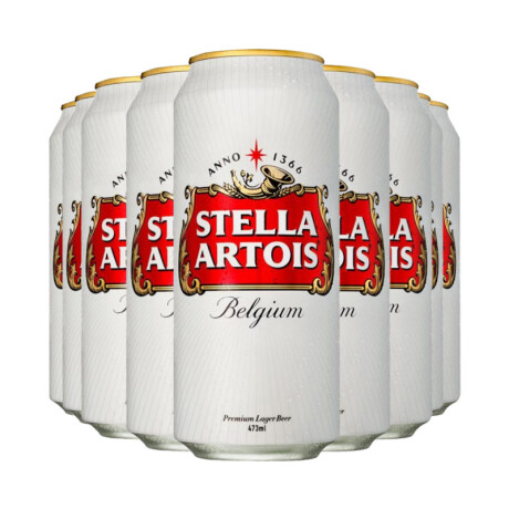 Cerveza Stella Artois Lata 24 unidades 473 ml