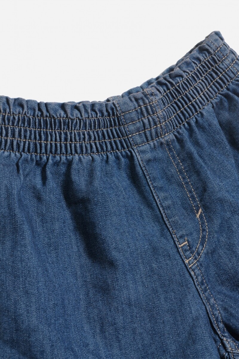 Short en lyocell con cintura elástica JEAN OSCURO