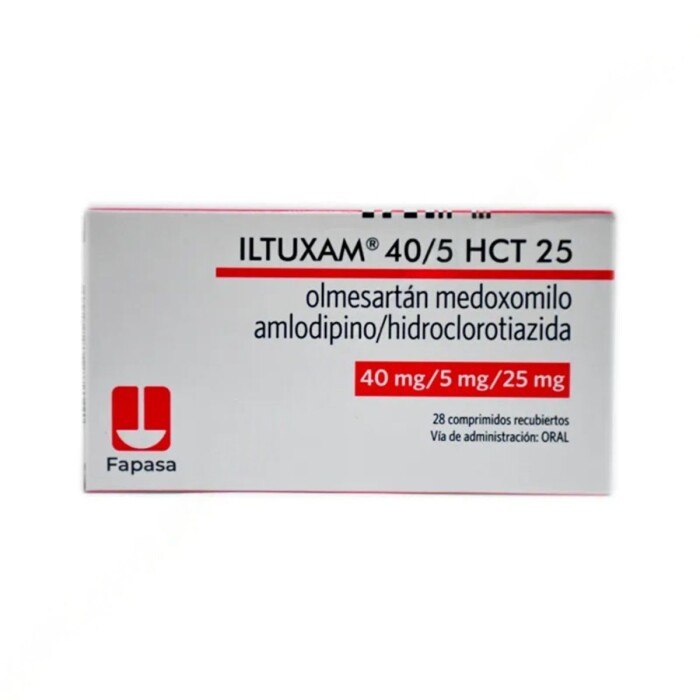ILTUXAM HCT 40/5/25 MG. CJ.X 28 COMP. única