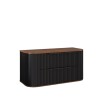 Mueble de baño Suspendido Alice Negro 100cm sin bacha Mueble De Baño Suspendido Alice Negro 100cm Sin Bacha