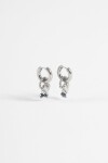 Aros acero cuore plateado