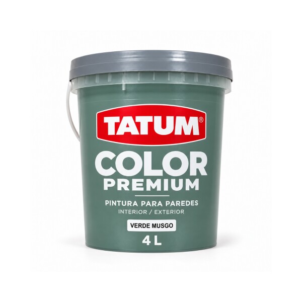 PINTURA TATUM COLOR VERDE MUSGO 4LT Pintura Tatum Color Verde Musgo 4lt