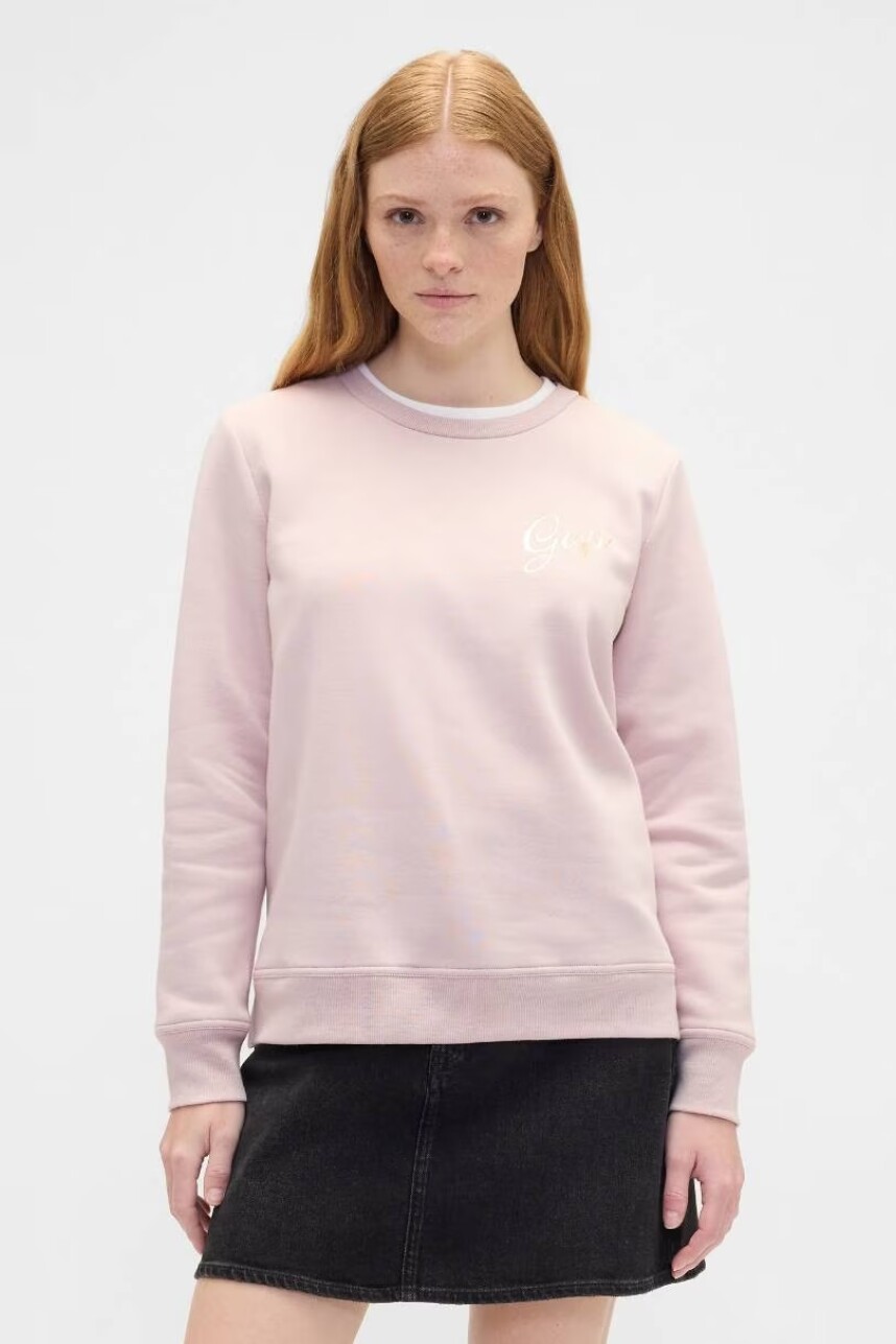 Buzo Deportivo Logo Mujer Dull Rose