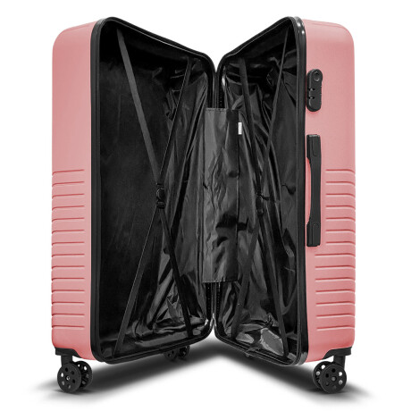 Set X3 Valijas De Viaje Rígidas 4 ruedas 20, 24 y 28 Rosa