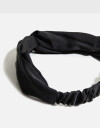 Vinchas Textiles Lisas Vincha Con Nudo - Negro