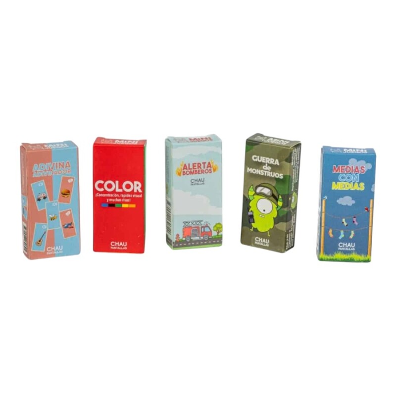 Pack Mini Juegos x5 - ¡Chau Pantallas! Pack Mini Juegos x5 - ¡Chau Pantallas!