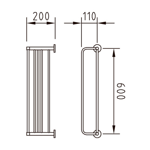 TOALLEROS PORTATOALLA CON KIT FIJACION METAL CR URBAN LATON 000