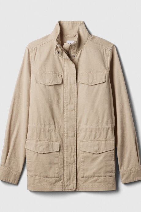 Campera Utility Mujer Sand Khaki