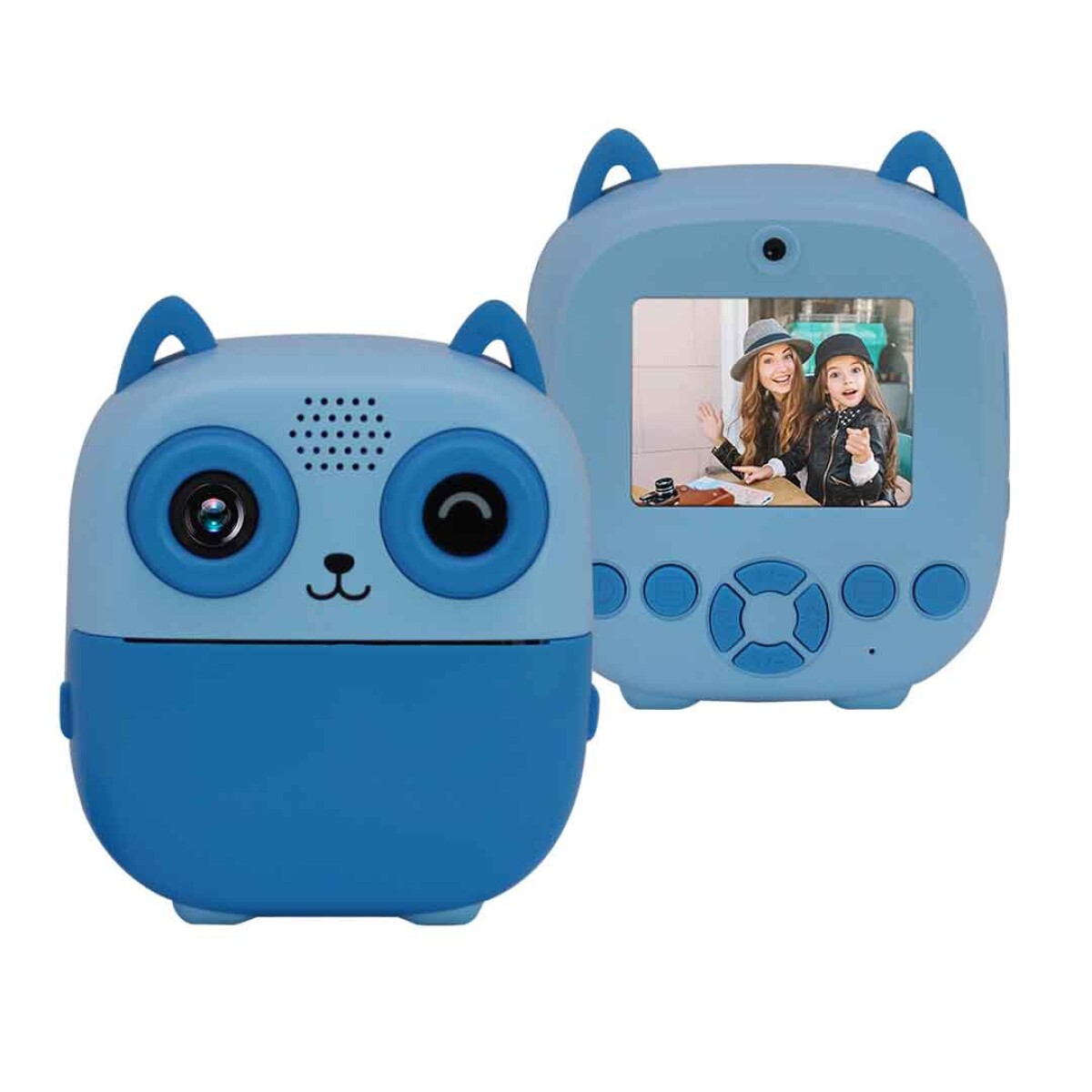 Cámara Instantánea Infantil Búho Recargable - AZUL 