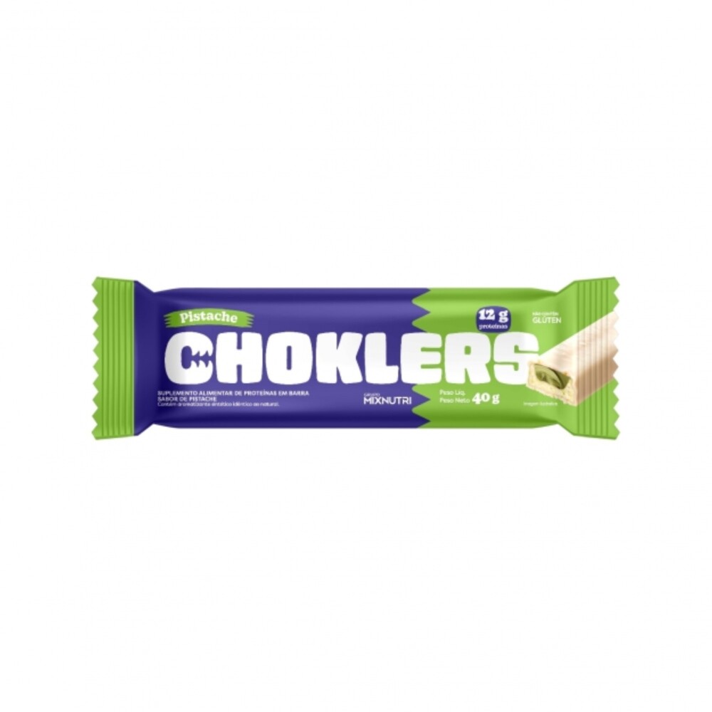 CHOKLERS BARRA CHOCOLATE PISTACHO 40 GR. única