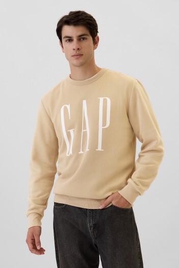Buzo Deportivo Logo Gap Hombre Khaki