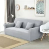 Funda sillón 4 cuerpos lisa gris claro