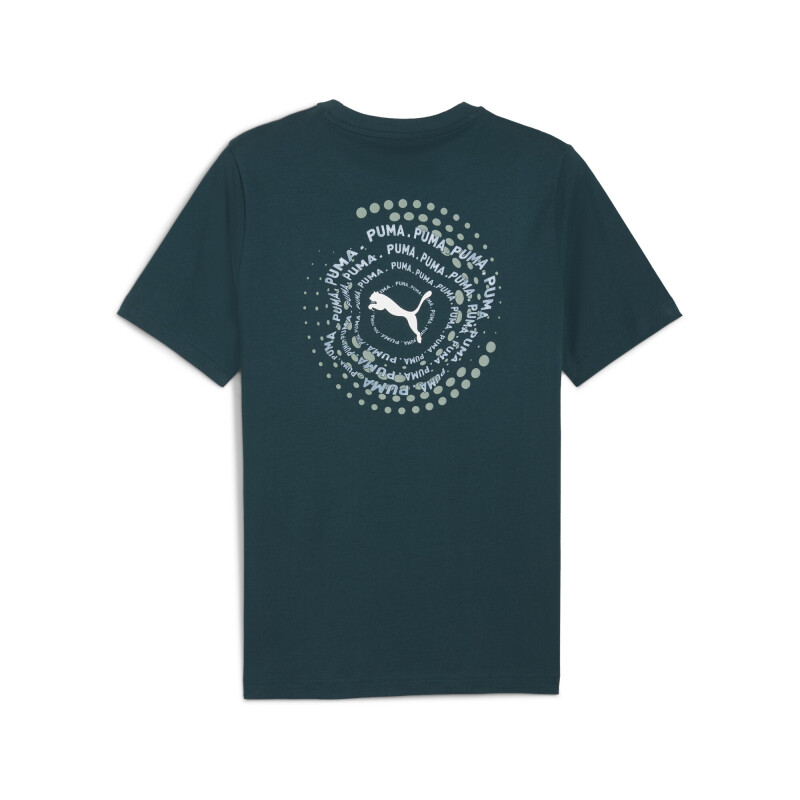Remera Puma Graphic de Hombre - 688042 75 Verde Oscuro
