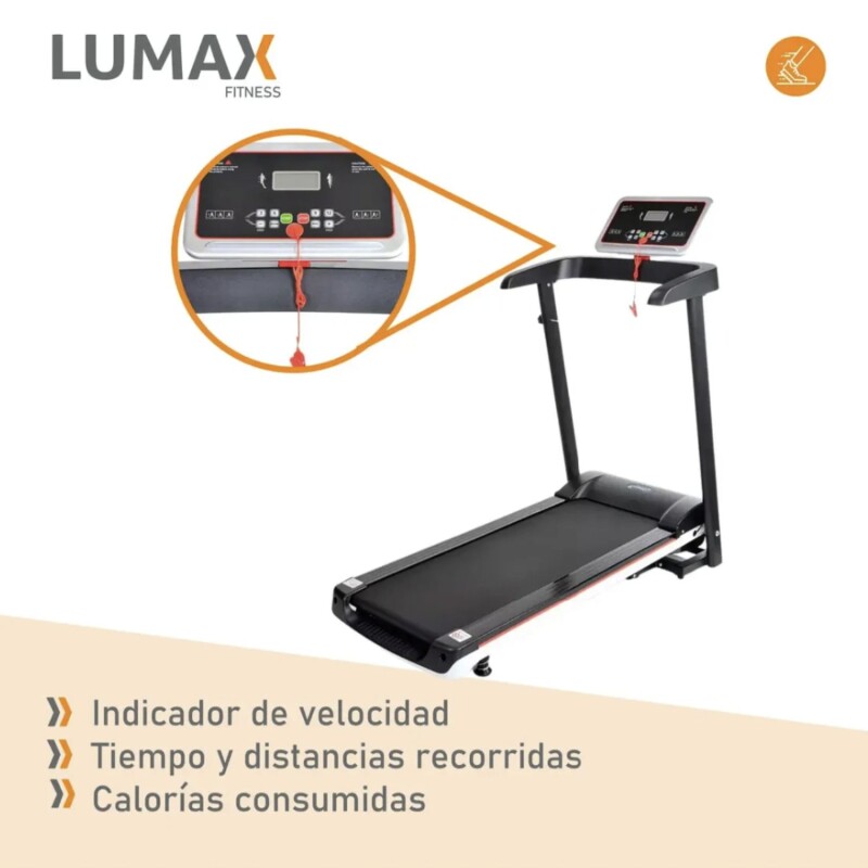 Caminador eléctrico plegable 2.0 HP modelo Ibiza Negro