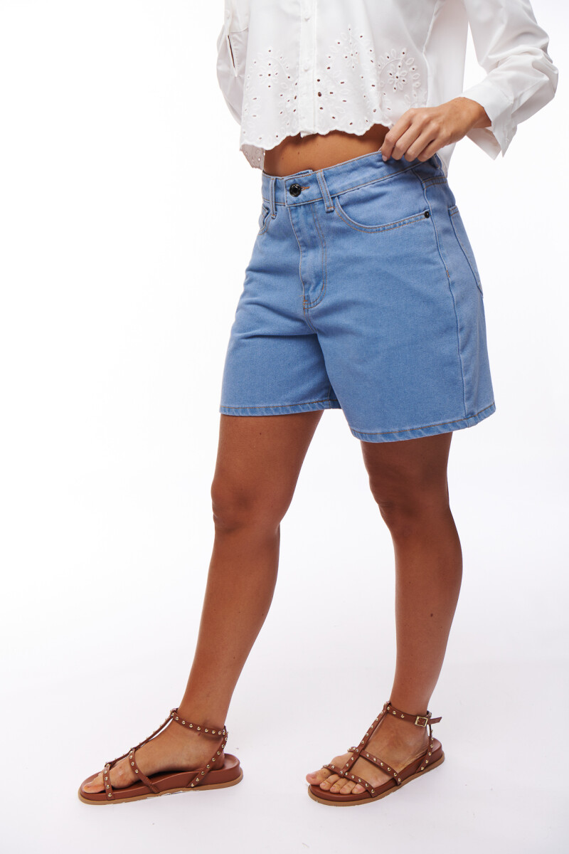 BERMUDA JEAN ANITA AZUL MEDIO