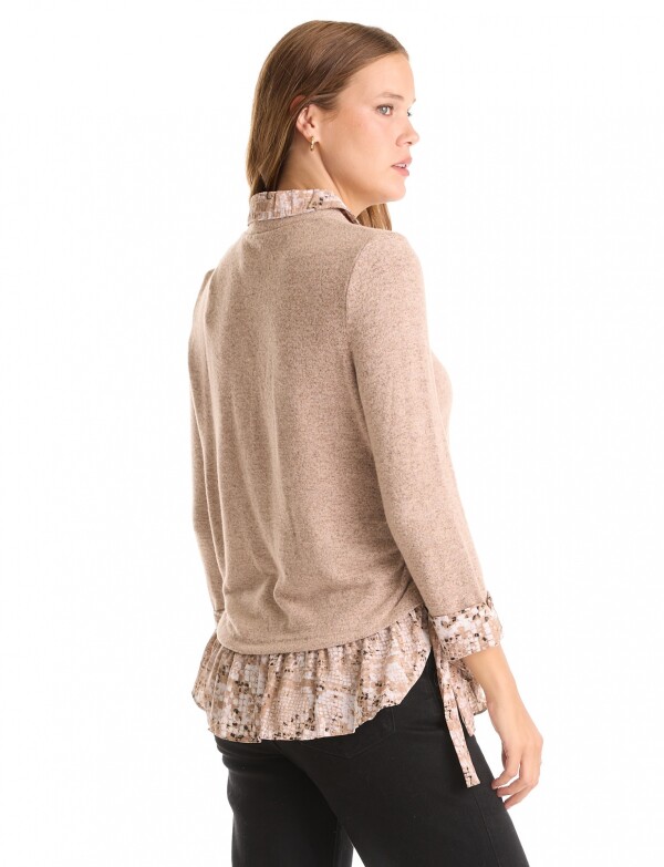 Buzo Twofer Printed BEIGE