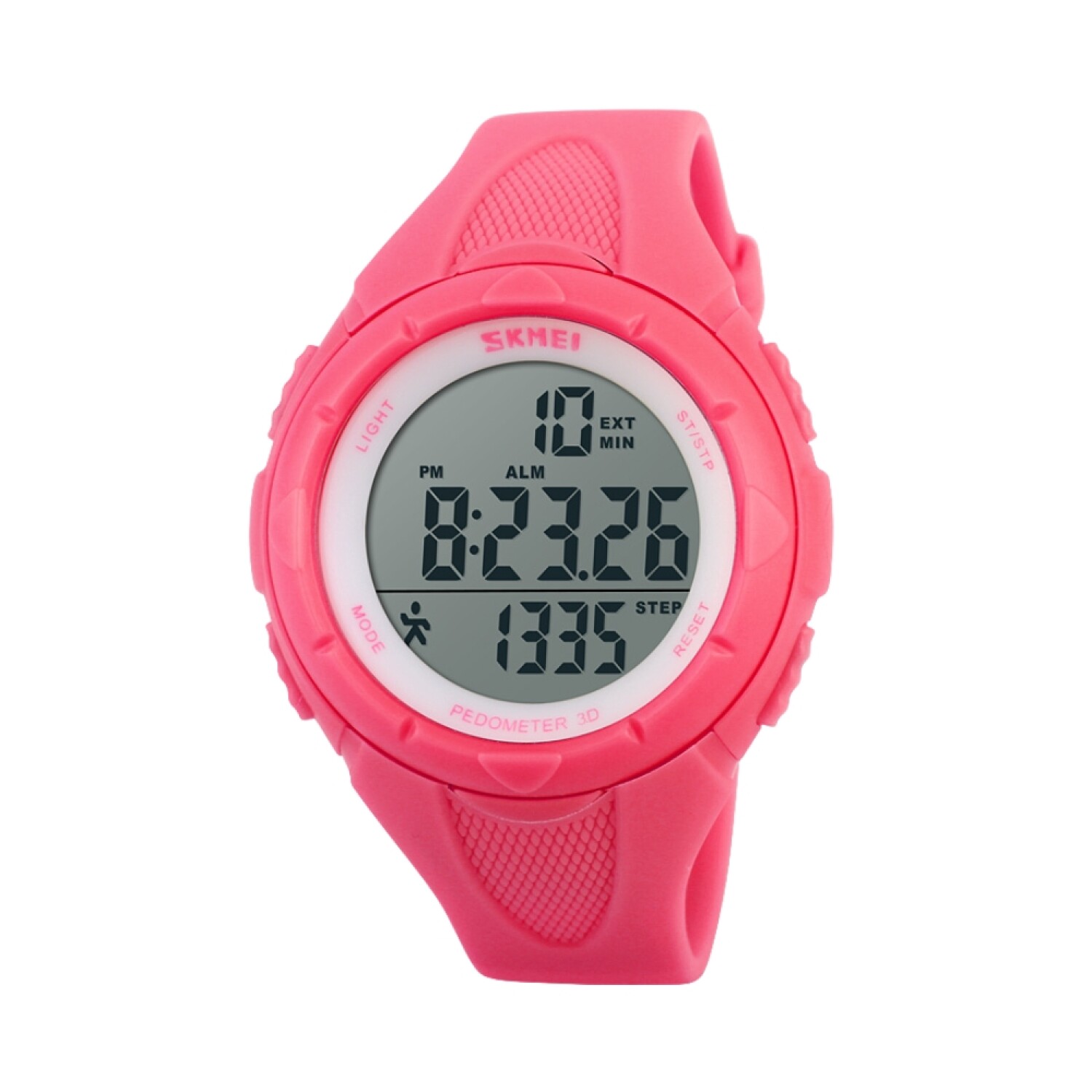 Reloj Skmei 1108rs Deportivo Infantil Con Podómetro Color Rosa