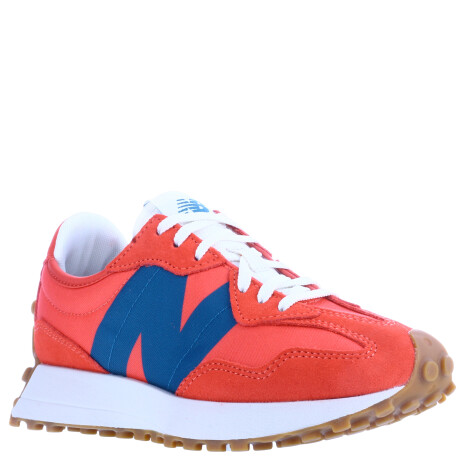 Championes de Mujer New Balance Life Style 327 Wns Rojo - Blanco - Azul Piedra