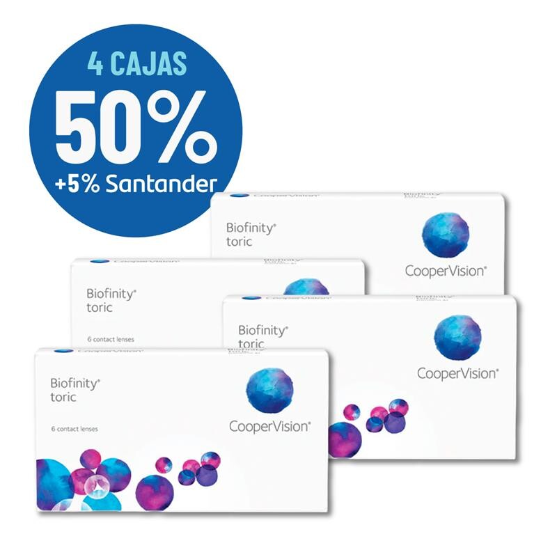 Set Biofinity Torico X4 Cajas Blanco