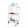 Carro Plegable Organizador Multiuso 3 Estantes Con Ruedas Blanco