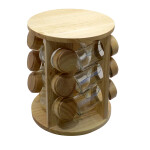 SET 12 PIEZAS ESPECIEROS SOPORTE MADERA. H23.5/D20CM SET 12 PIEZAS ESPECIEROS SOPORTE MADERA. H23.5/D20CM