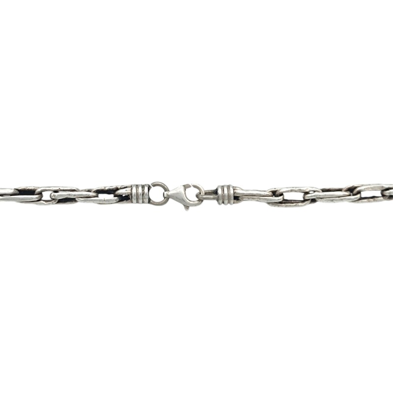 Cadena Eslabón Singapur - Plata y Oro - Sin piedra - CD5060 sinpiedra