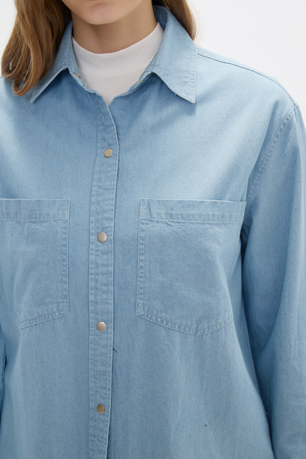 Sobrecamisa Manapouri Celeste Grisaceo