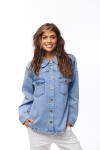 SOBRECAMISA JEAN IRATI AZUL MEDIO