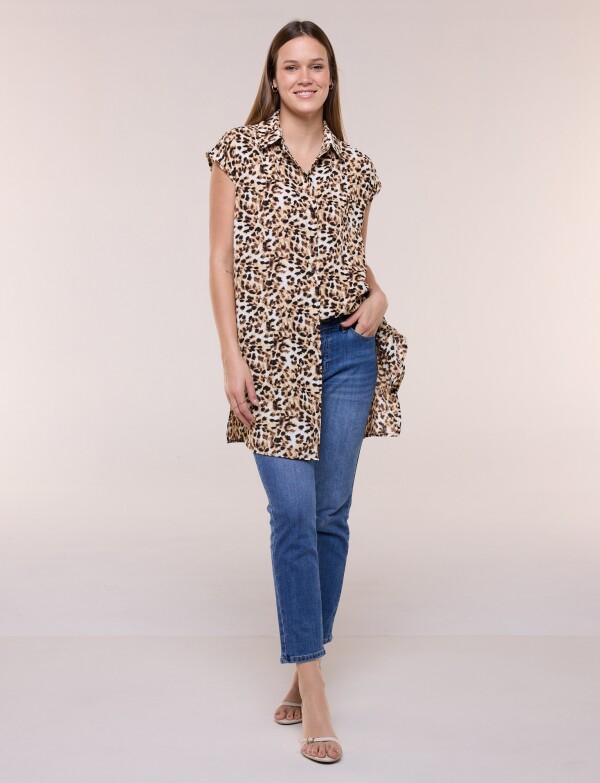 Tunica 2 Ways Printe BEIGE/MULTI