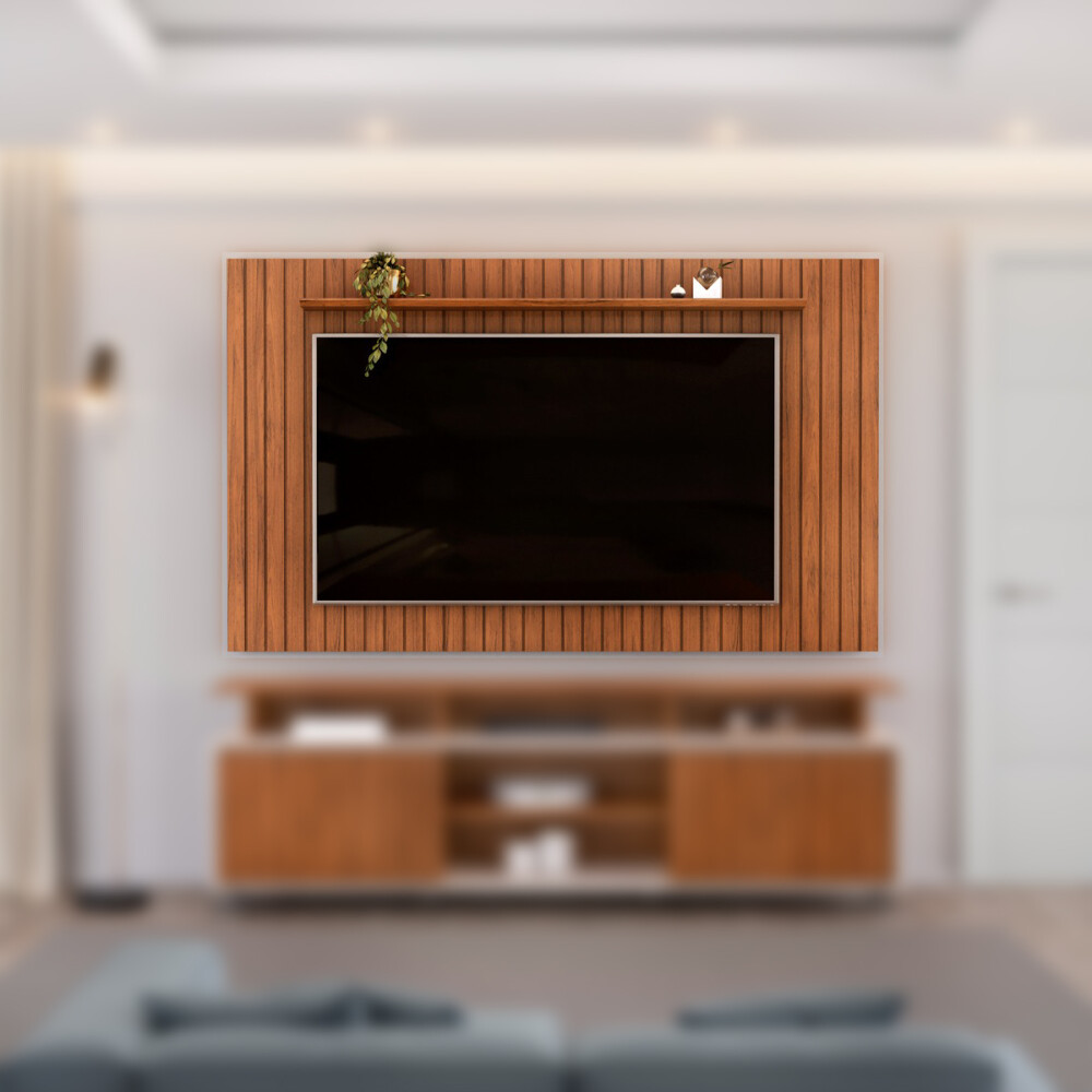 Panel para TV Lume 65” - Terminación Cedro Panel para TV Lume 65” - Terminación Cedro