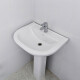 SANITARIO PEDESTAL LINEA BARI COLOR BLANCO LOZA PARA BAÑO 000