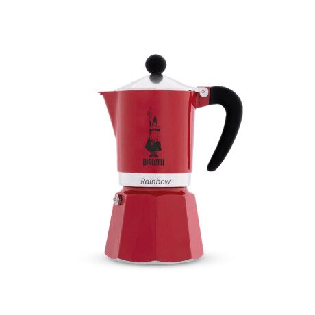 Cafetera Moka Rainbow Roja 270ml 6 Tazas Bialetti Cafetera Moka Rainbow Roja 270ml 6 Tazas Bialetti