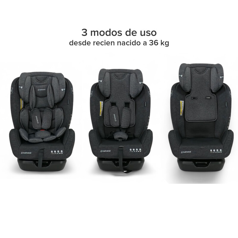 Silla de Auto Voyage 0 a 36 kg Bebesit Negro Silla de Auto Voyage 0 a 36 kg Bebesit Negro