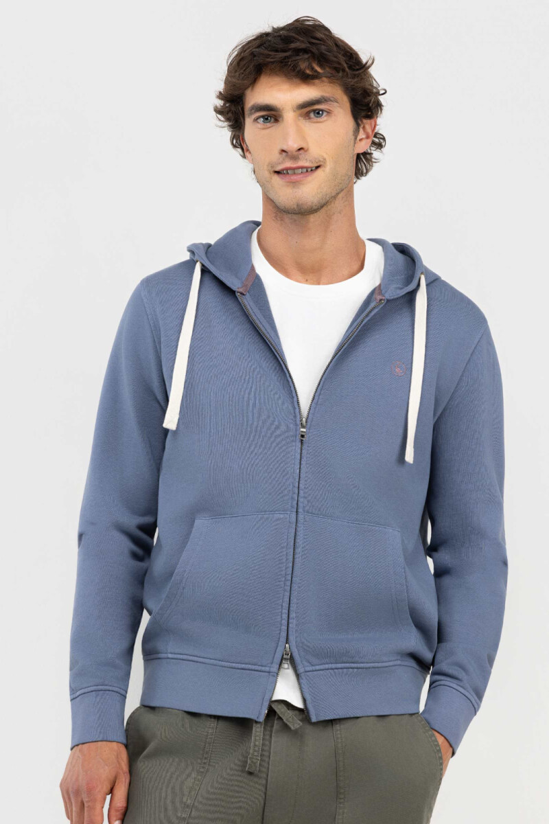 Sudadera Zipper Petróleo